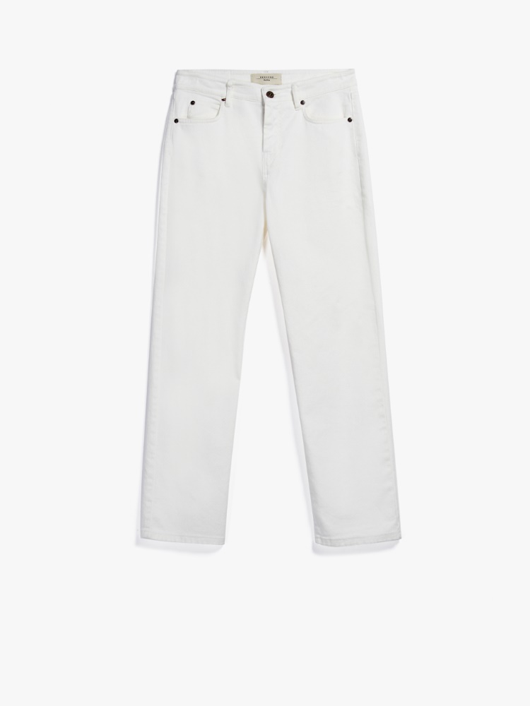 Cotton trousers - WHITE - Weekend Max Mara