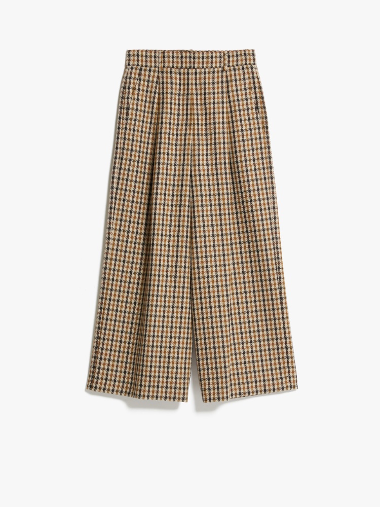 Wool and cotton trousers, brown | Weekend Max Mara