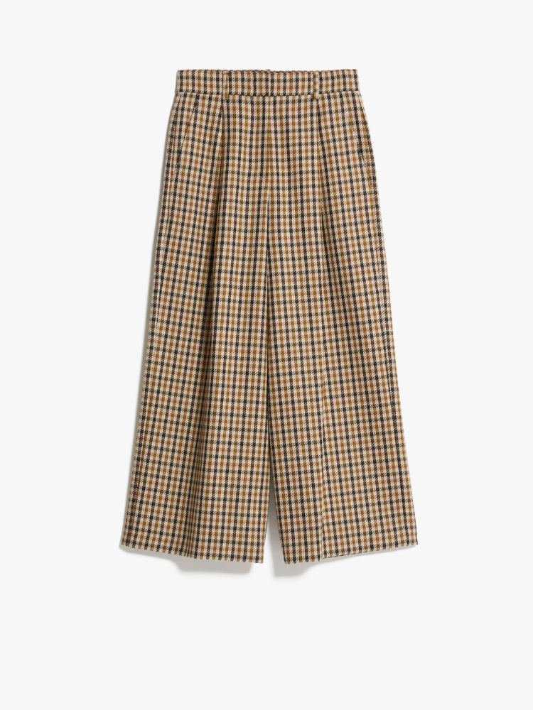Wool and cotton trousers - BROWN - Weekend Max Mara