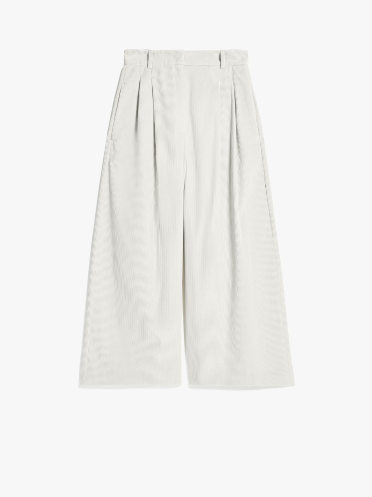 Cotton velvet trousers, sand | Weekend Max Mara