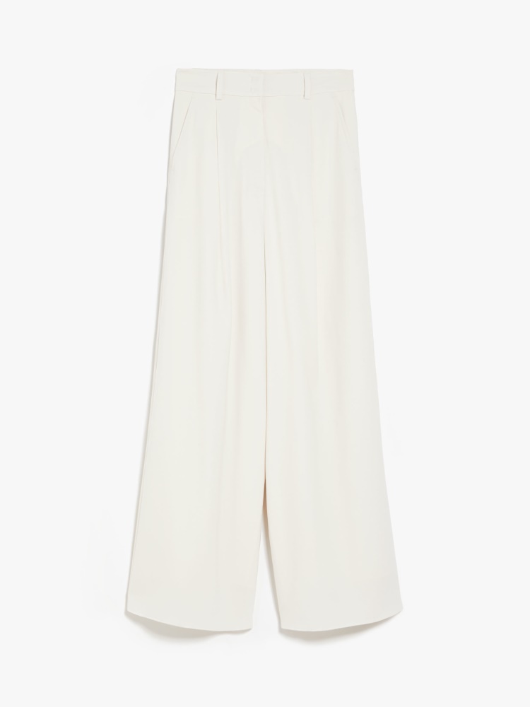Wool trousers, ivory | Weekend Max Mara