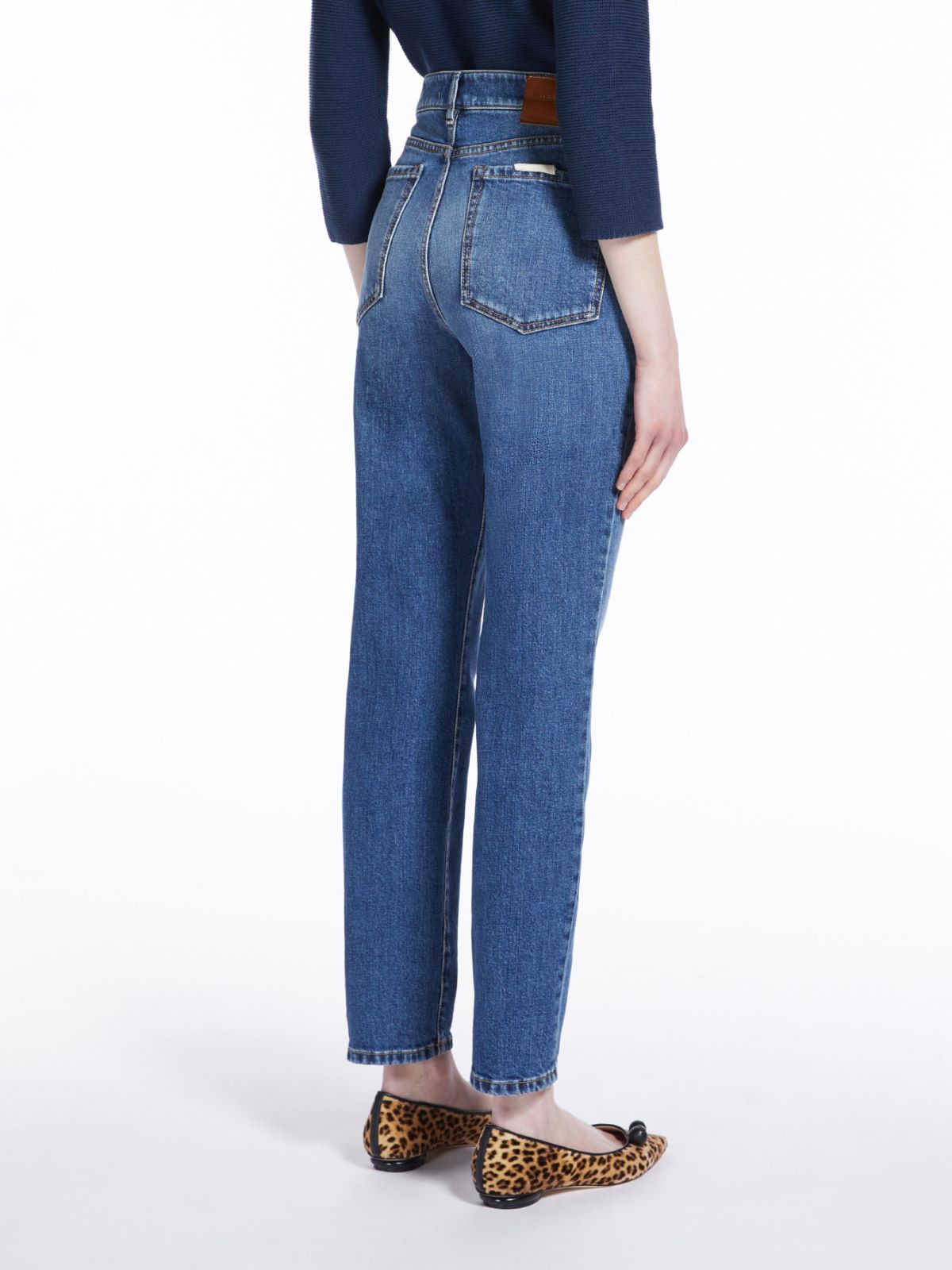Jeans in denim di cotone - BLU - Weekend Max Mara - 3