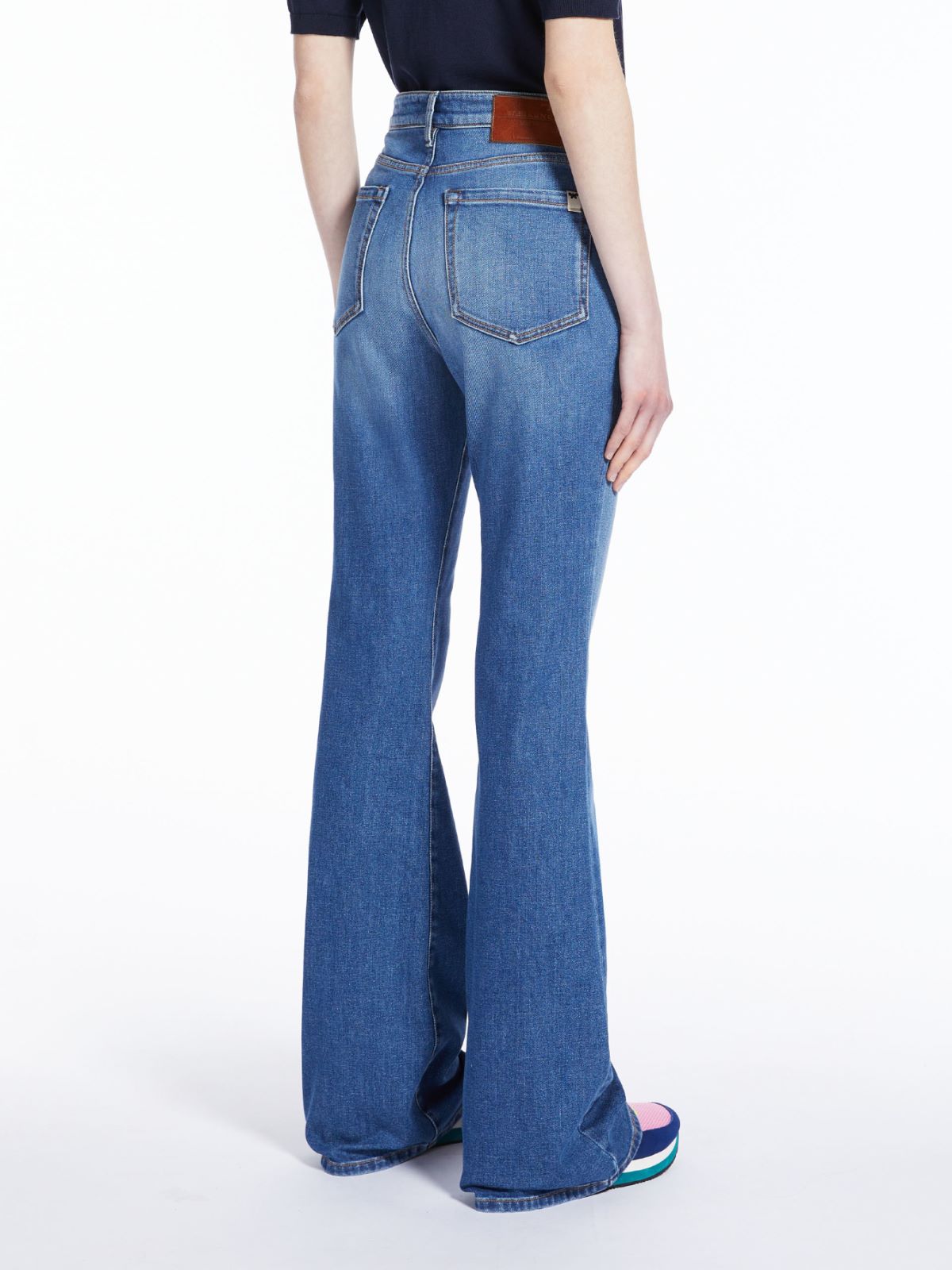 Flared cotton denim jeans - NAVY - Weekend Max Mara - 3