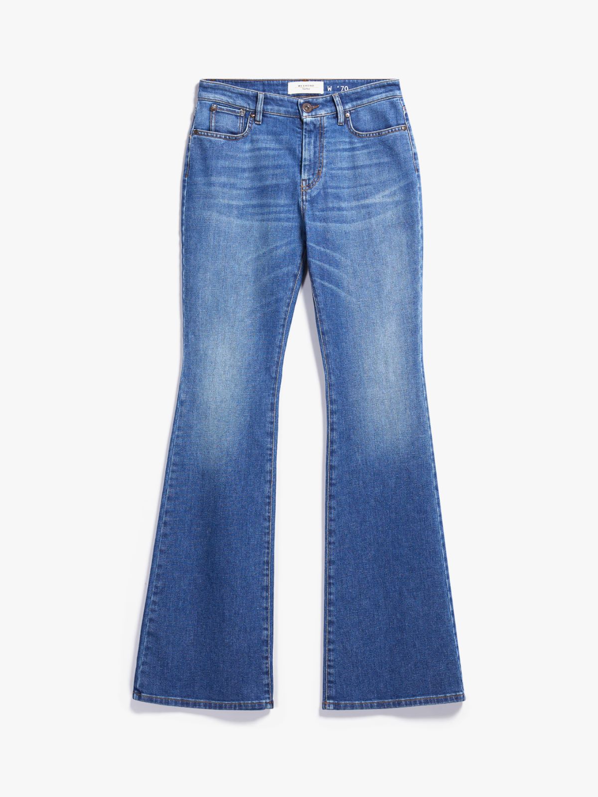 Flared cotton denim jeans - NAVY - Weekend Max Mara - 5