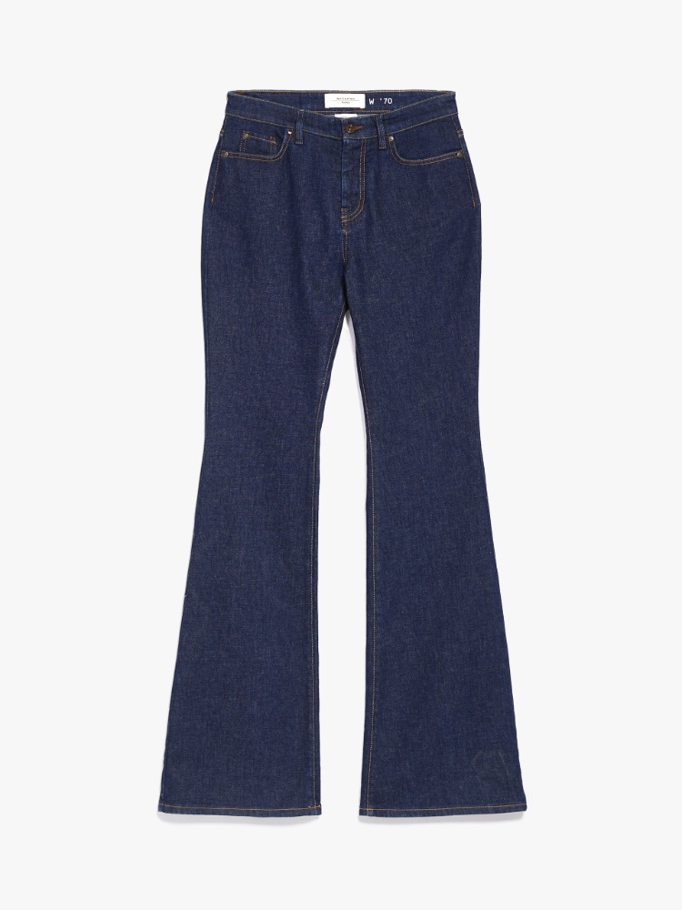 Cotton denim jeans, navy - Weekend Max Mara