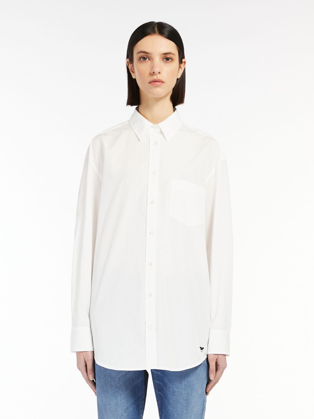 Cotton poplin shirt - OPTICAL WHITE - Weekend Max Mara - 2