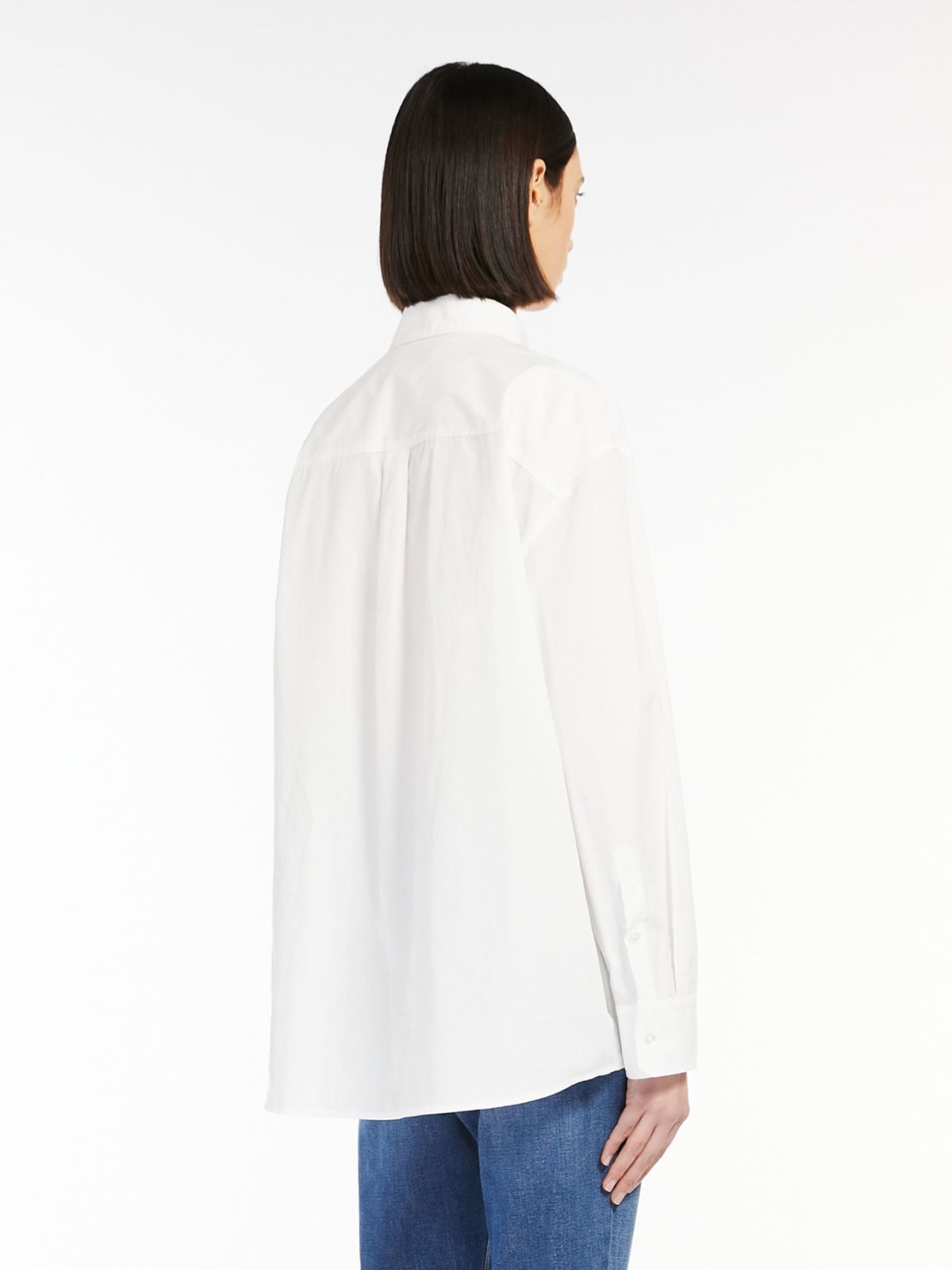 Cotton poplin shirt - OPTICAL WHITE - Weekend Max Mara - 3
