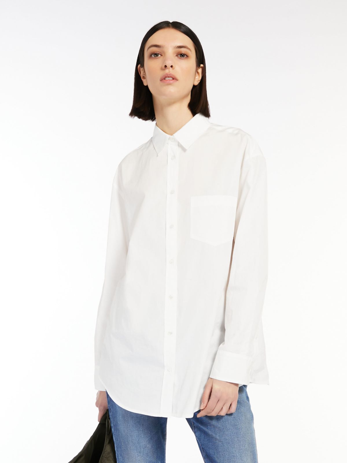 Cotton poplin shirt - OPTICAL WHITE - Weekend Max Mara - 4