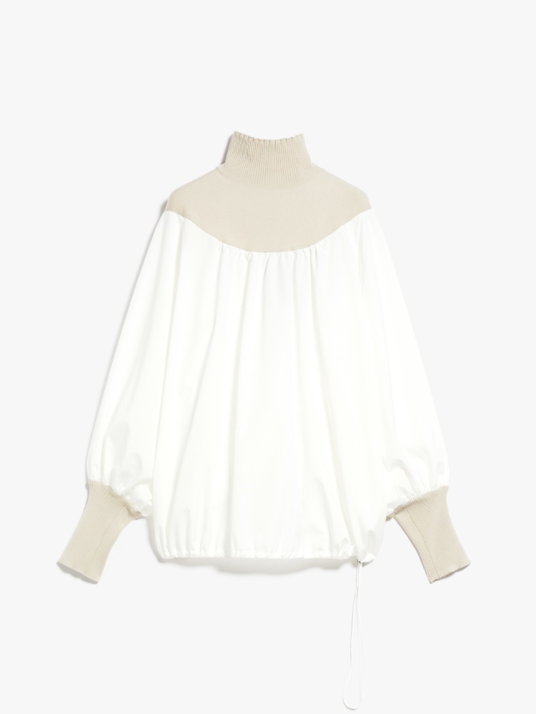 Cotton poplin tunic, white | Weekend Max Mara