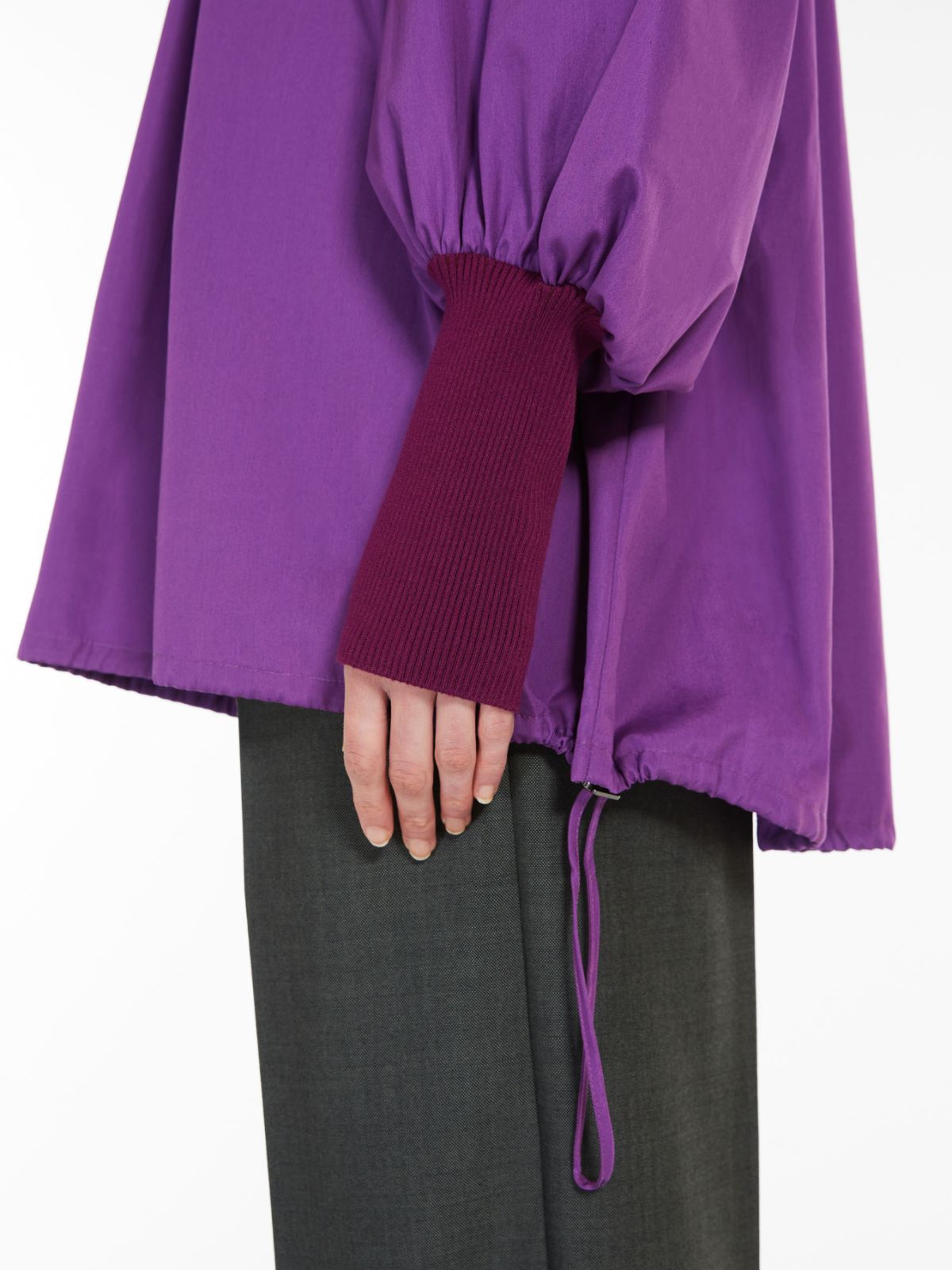 Cotton poplin tunic - PURPLE - Weekend Max Mara - 5 Cotton poplin tunic - PURPLE - Weekend Max Mara - 5
