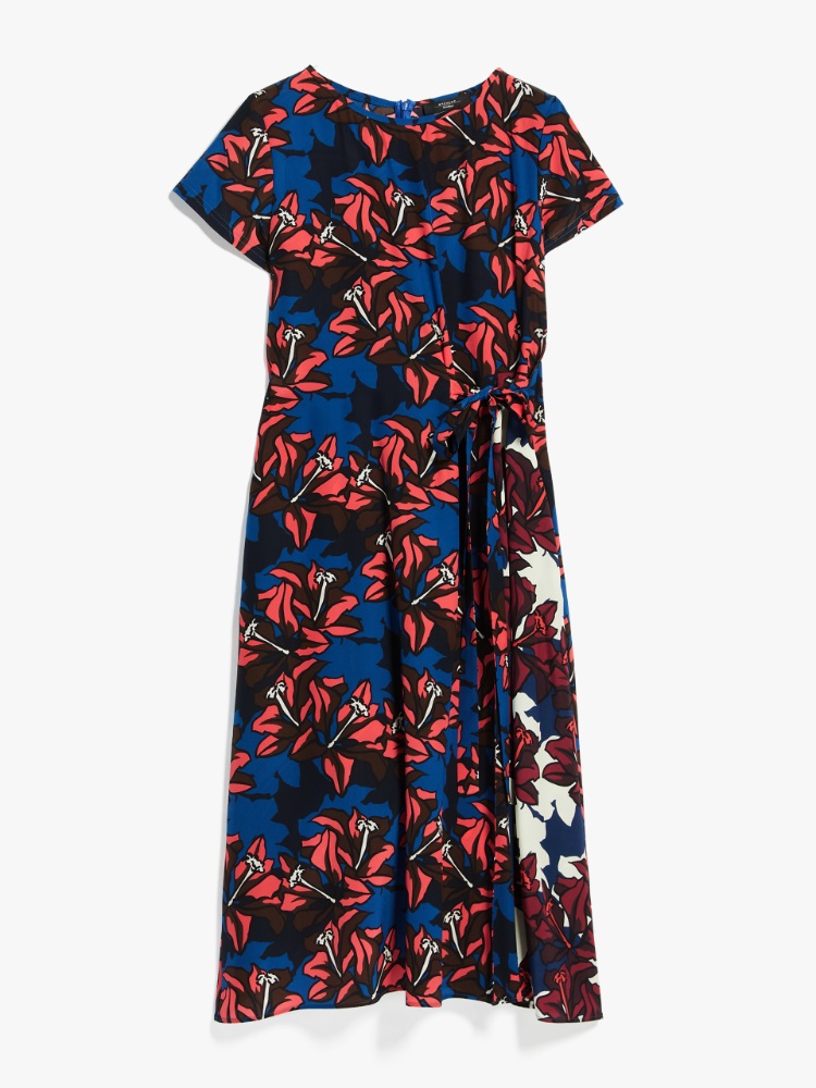 Crepe de chine dress, ocean | Weekend Max Mara