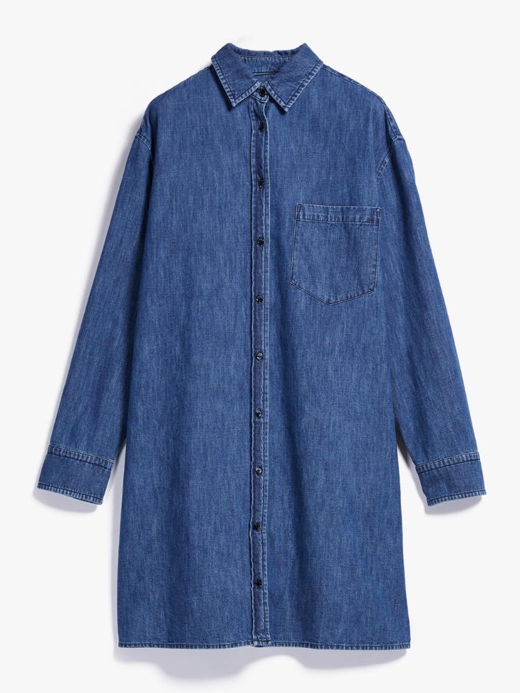 Cotton denim dress, navy | Weekend Max Mara