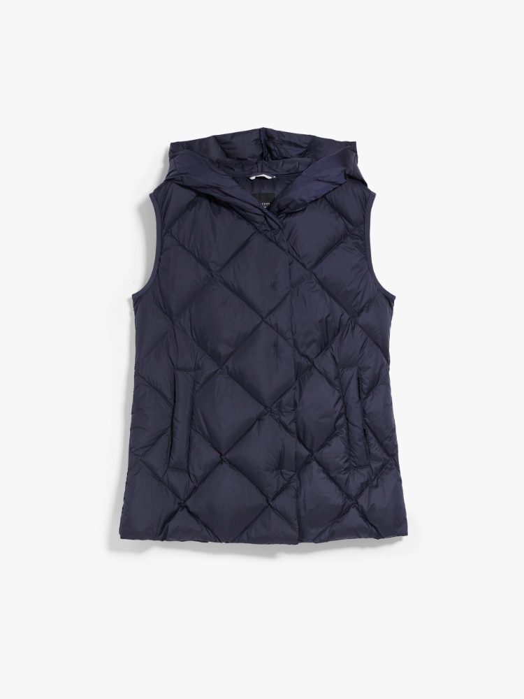 Water-repellent fabric gilet, ultramarine | Weekend Max Mara