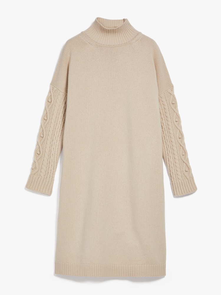 Wool dress, beige | Weekend Max Mara