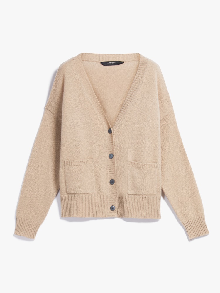 Cashmere cardigan, camel | Weekend Max Mara