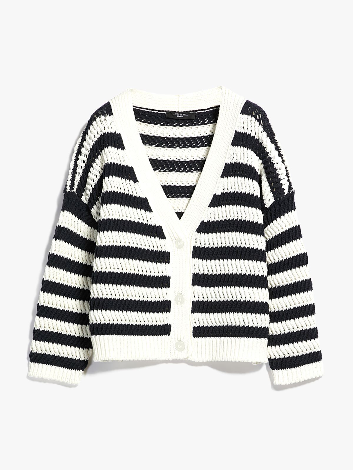 Cotton-blend cardigan - NAVY - Weekend Max Mara - 6 Cotton-blend cardigan - NAVY - Weekend Max Mara - 6
