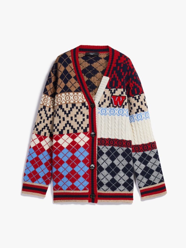 Alpaca and wool cardigan, light blue - Weekend Max Mara