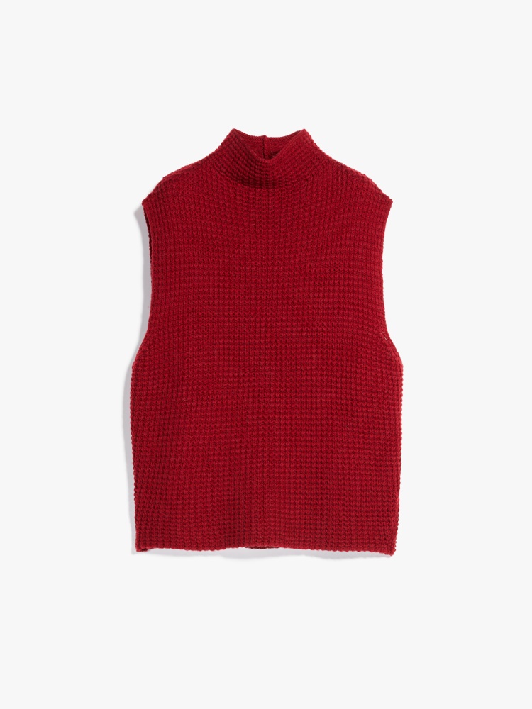 Wool gilet, cherry | Weekend Max Mara