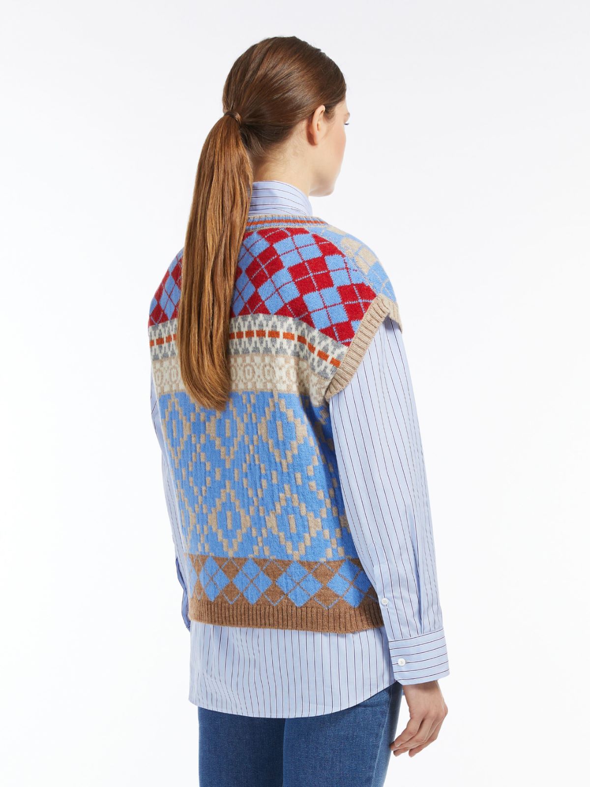 Alpaca and wool blend-knit gilet Weekend Maxmara