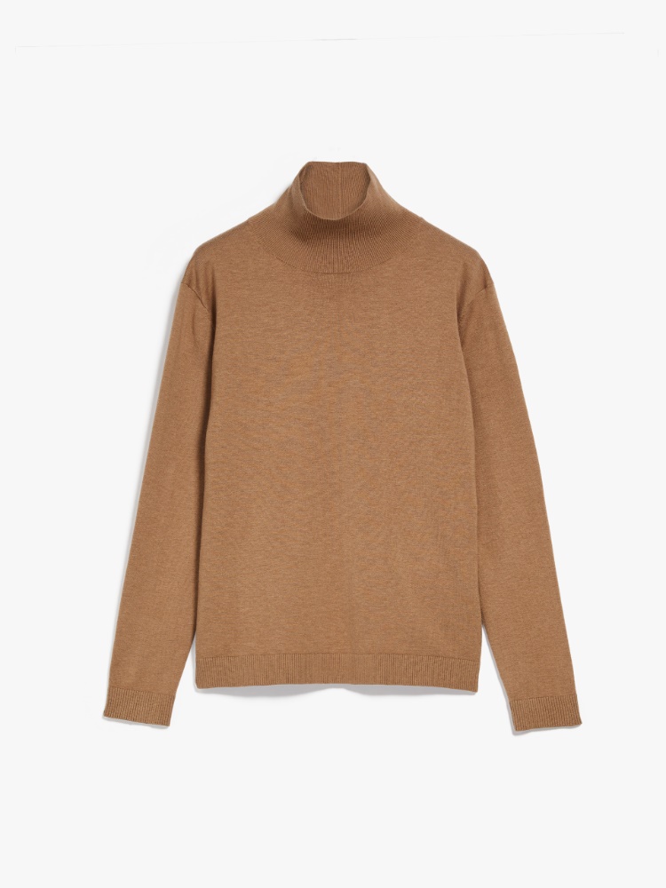Silk and wool sweater, camel | Weekend Max Mara