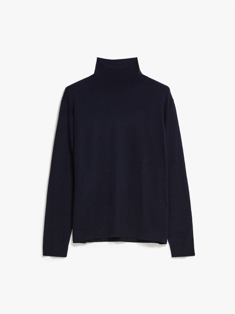 Silk and wool sweater, midnightblue | Weekend Max Mara