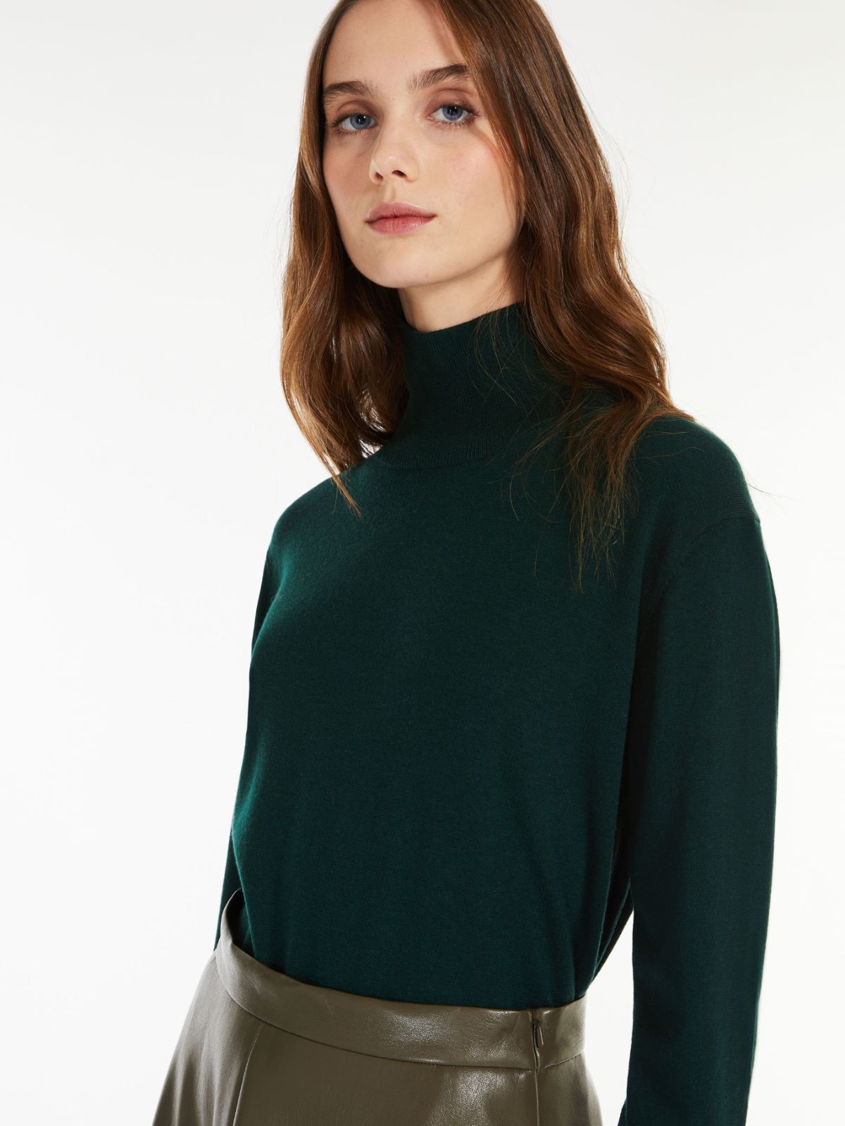 Silk and wool sweater - MOSS GREEN - Weekend Max Mara - 4 Silk and wool sweater - MOSS GREEN - Weekend Max Mara - 4