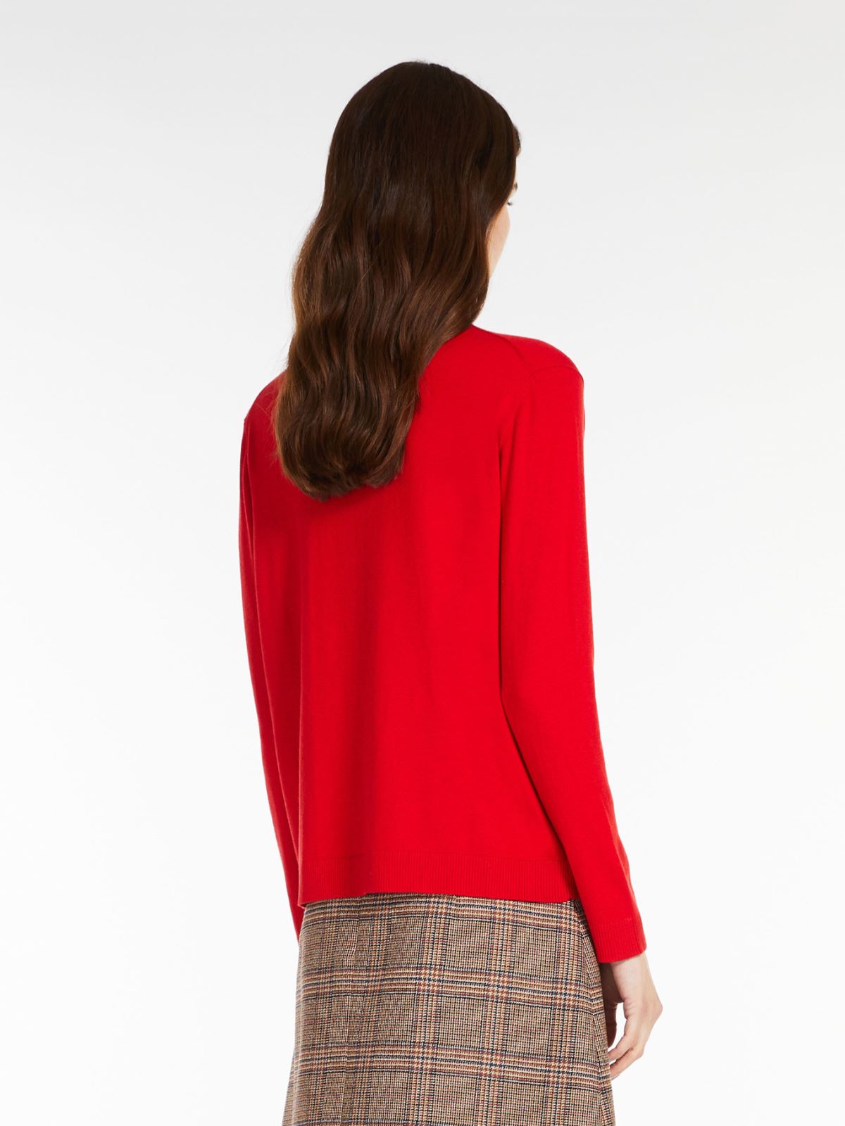 Silk and wool sweater - RED - Weekend Max Mara - 3