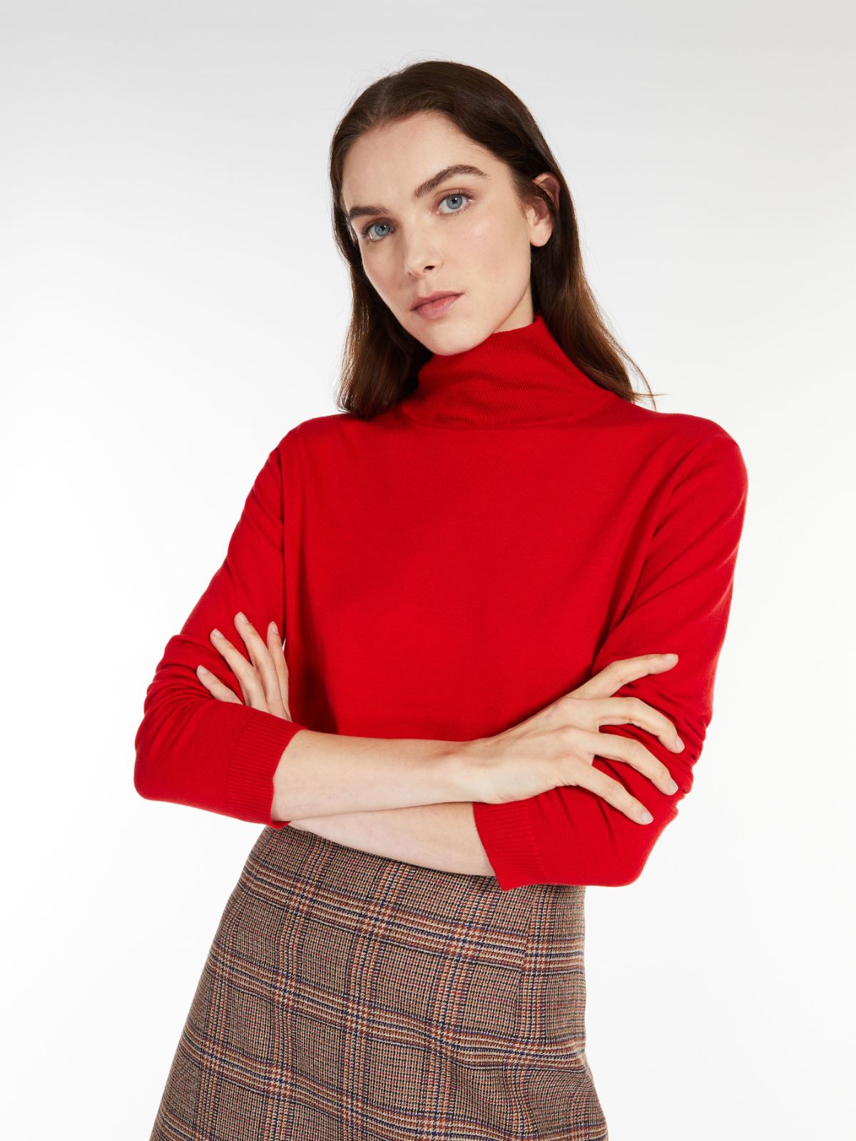 Silk and wool sweater - RED - Weekend Max Mara - 4