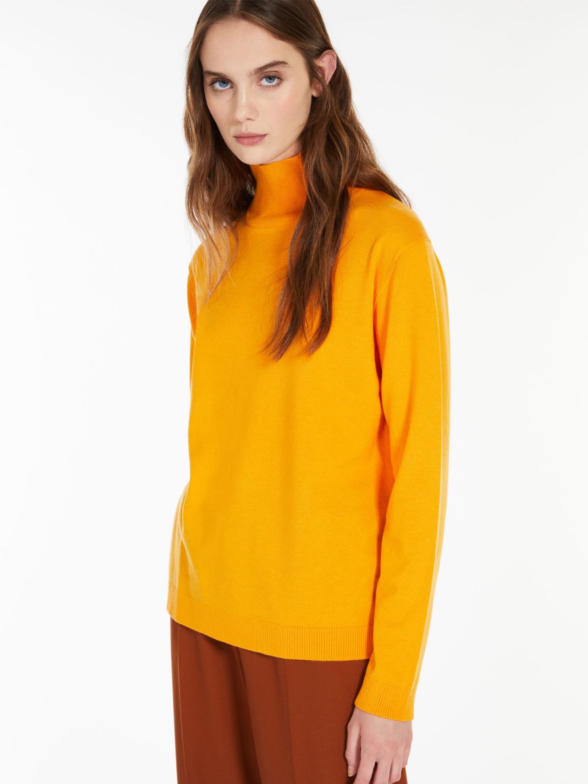 Silk and wool sweater - TANGERINE - Weekend Max Mara - 4 Silk and wool sweater - TANGERINE - Weekend Max Mara - 4