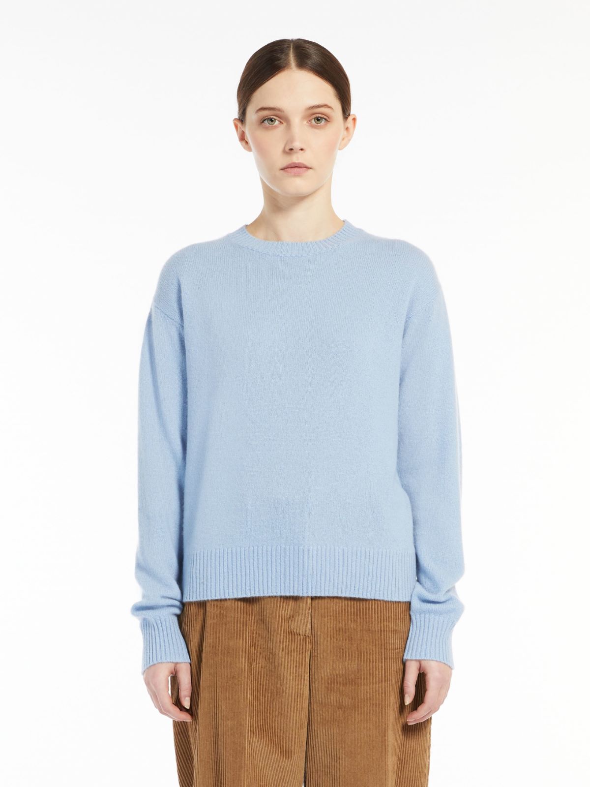 Cashmere yarn sweater, sky blue | Weekend Max Mara