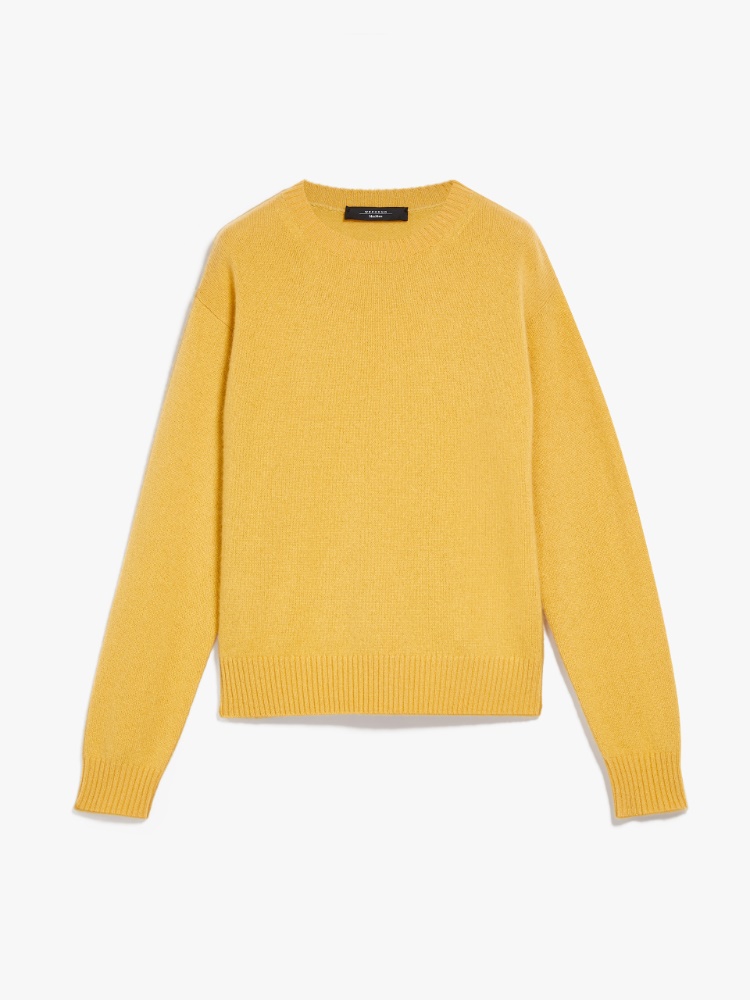 Cashmere yarn sweater, gold | Weekend Max Mara