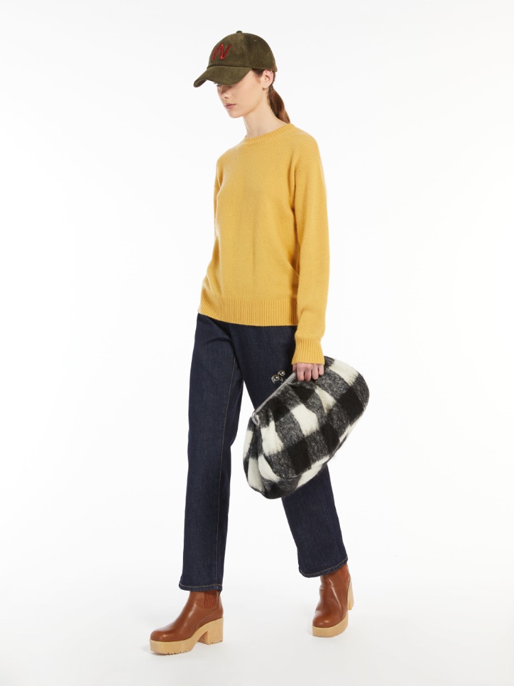FILTRO_crosselling_img Cashmere yarn sweater - GOLD - Weekend Max Mara