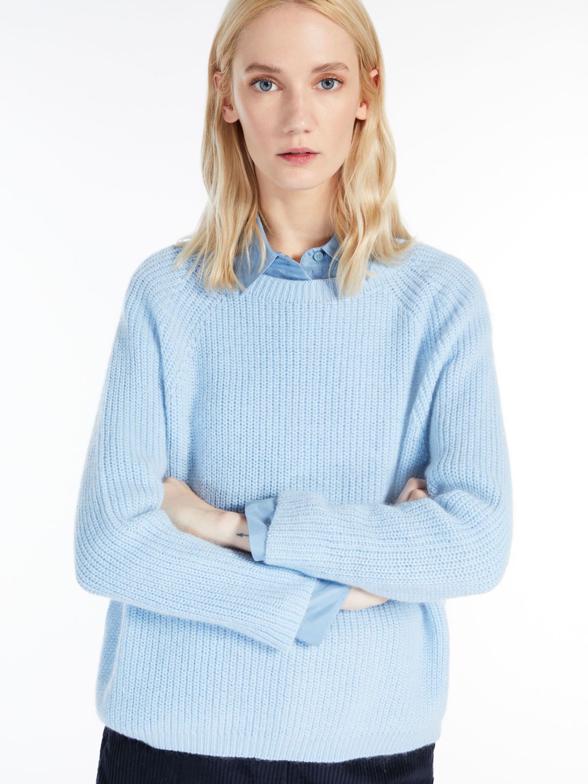 Mohair yarn sweater - SKY BLUE - Weekend Max Mara - 4