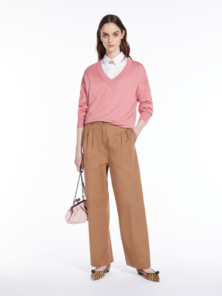 Cotton and silk yarn sweater - ANTIQUE ROSE - Weekend Max Mara