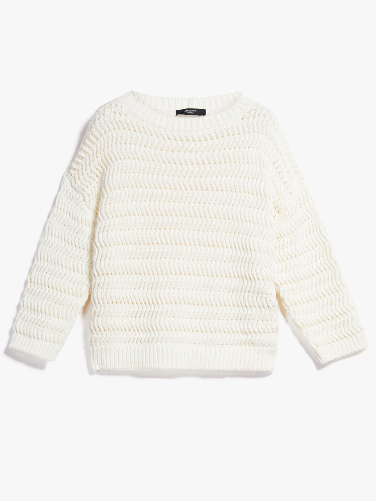 Cotton-blend yarn sweater - IVORY - Weekend Max Mara