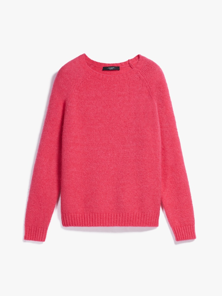 Alpaca and cotton-blend yarn sweater, fuchsia - Weekend Max Mara