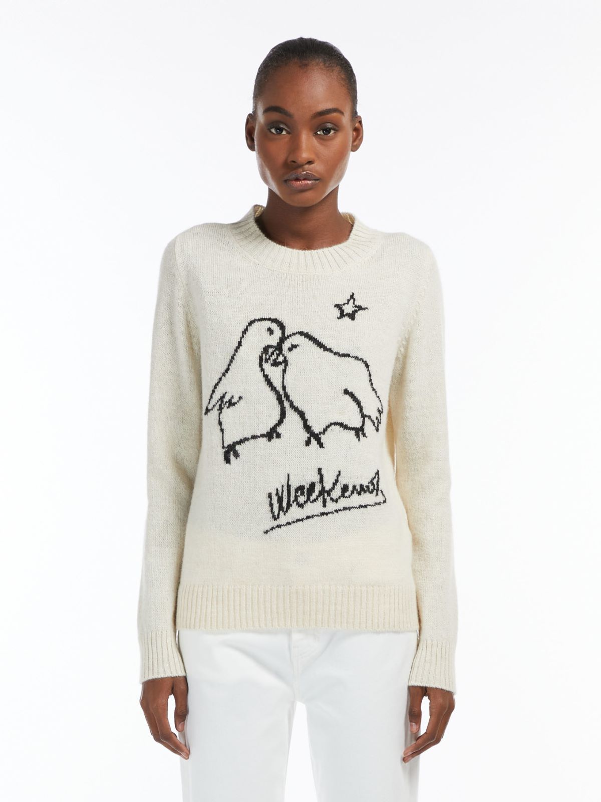 Alpaca and cotton-blend yarn sweater Weekend Maxmara Alpaca and cotton-blend yarn sweater Weekend Maxmara