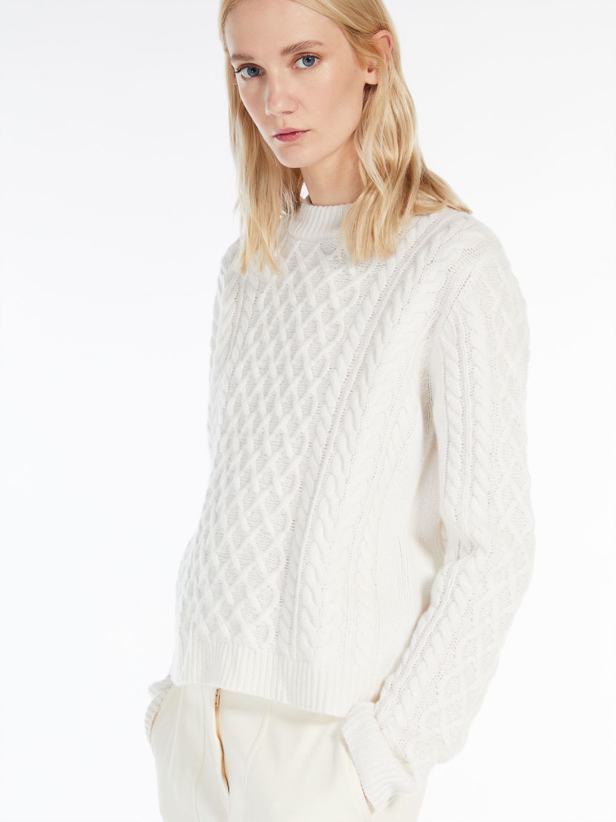 Carded wool sweater - MILK - Weekend Max Mara - 4 Carded wool sweater - MILK - Weekend Max Mara - 4