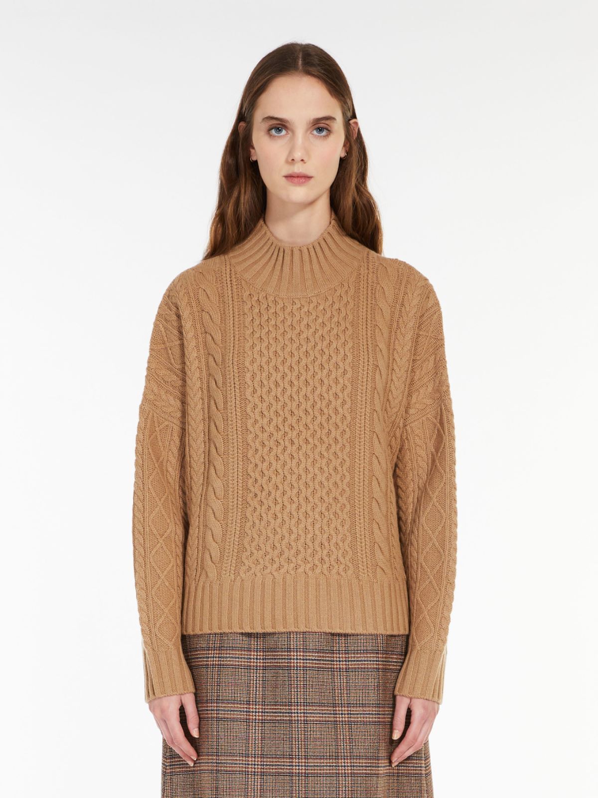 Carded wool yarn sweater - CAMEL - Weekend Max Mara - 2 Carded wool yarn sweater - CAMEL - Weekend Max Mara - 2