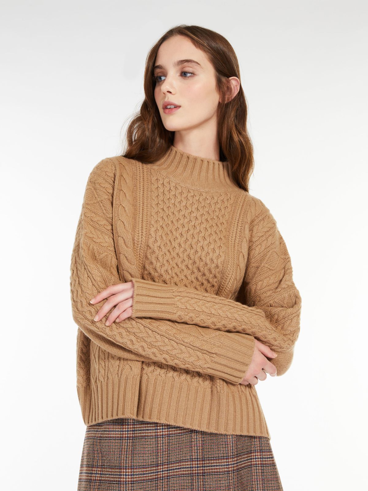Carded wool yarn sweater - CAMEL - Weekend Max Mara - 4
