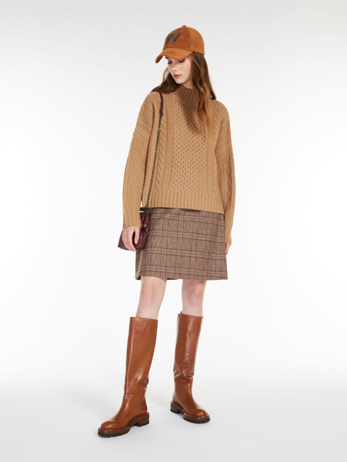Carded wool yarn sweater - CAMEL - Weekend Max Mara Carded wool yarn sweater - CAMEL - Weekend Max Mara