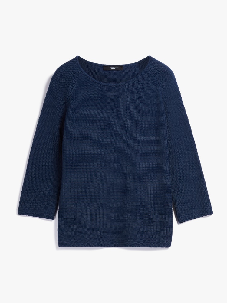 Cotton yarn sweater    - MIDNIGHTBLUE - Weekend Max Mara
