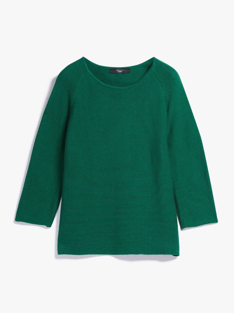 Cotton yarn sweater    - GREEN - Weekend Max Mara