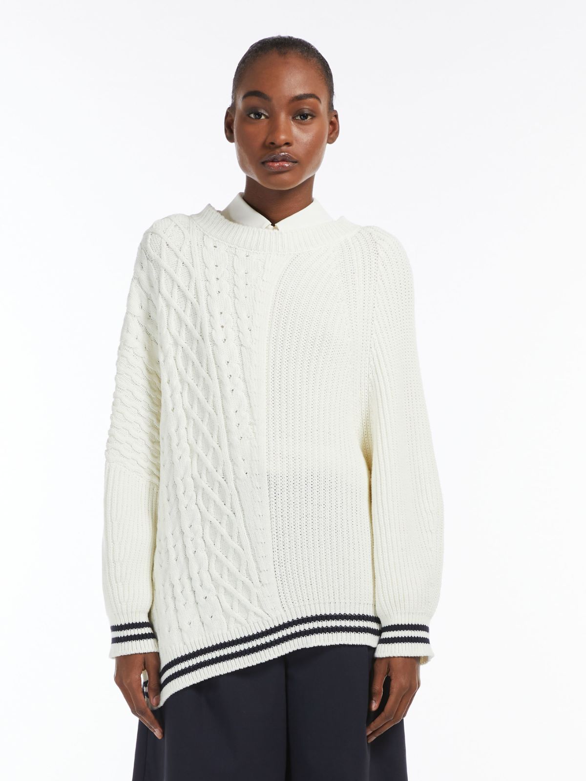 Cotton-blend yarn sweater    - IVORY - Weekend Max Mara - 2