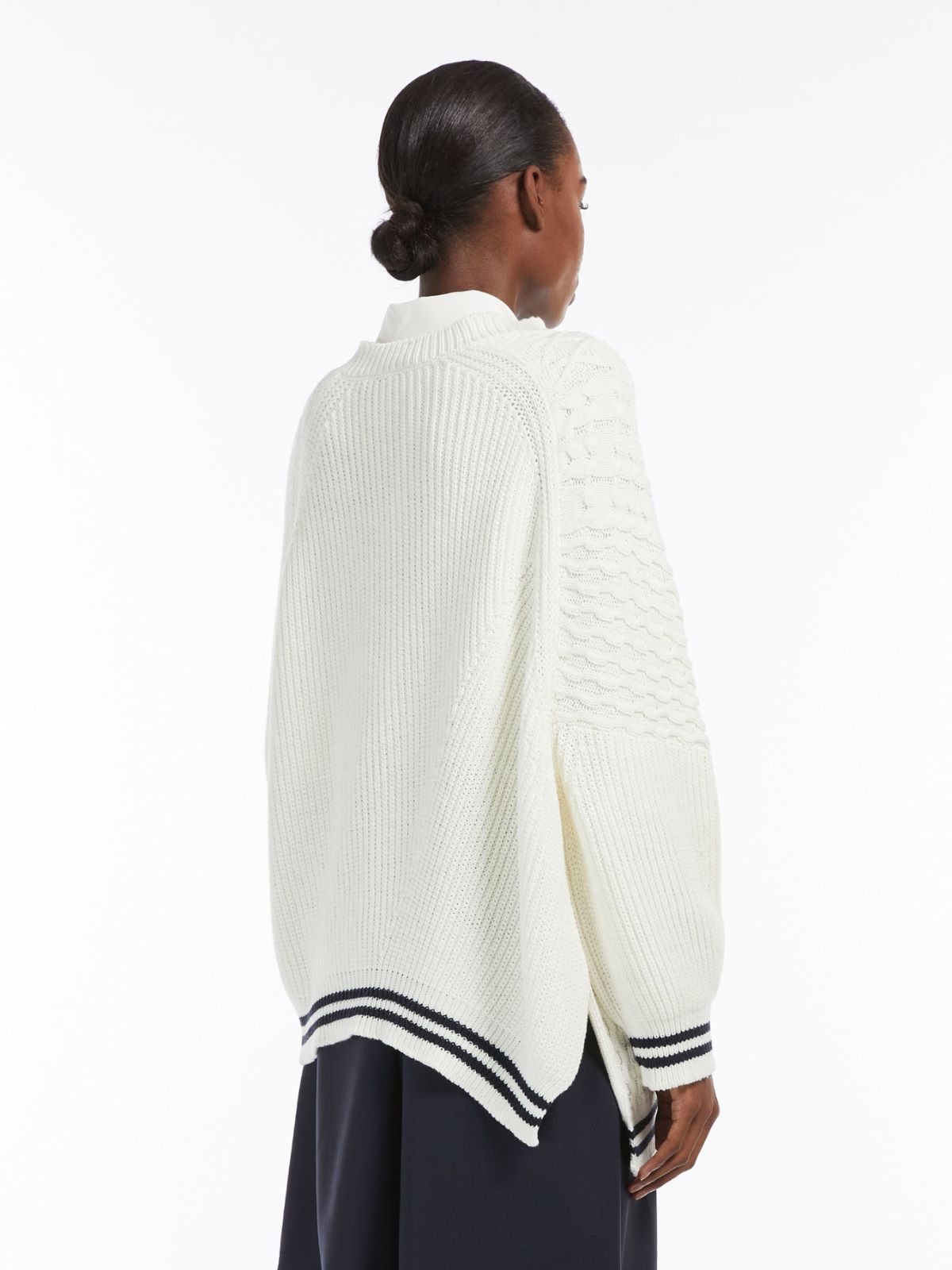 Cotton-blend yarn sweater , ivory | Weekend Max Mara