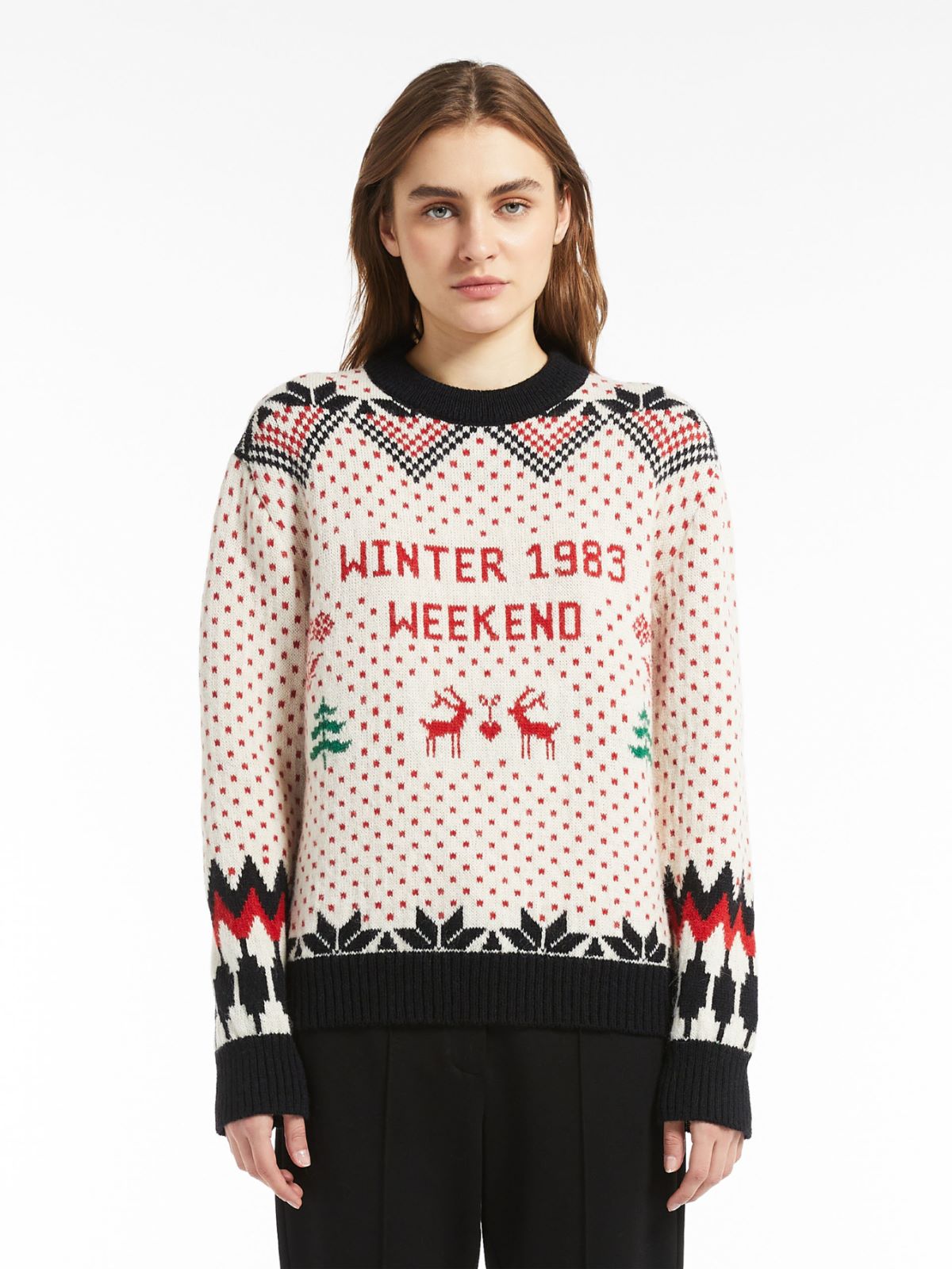 Alpaca and wool sweater - RED - Weekend Max Mara - 2 Alpaca and wool sweater - RED - Weekend Max Mara - 2