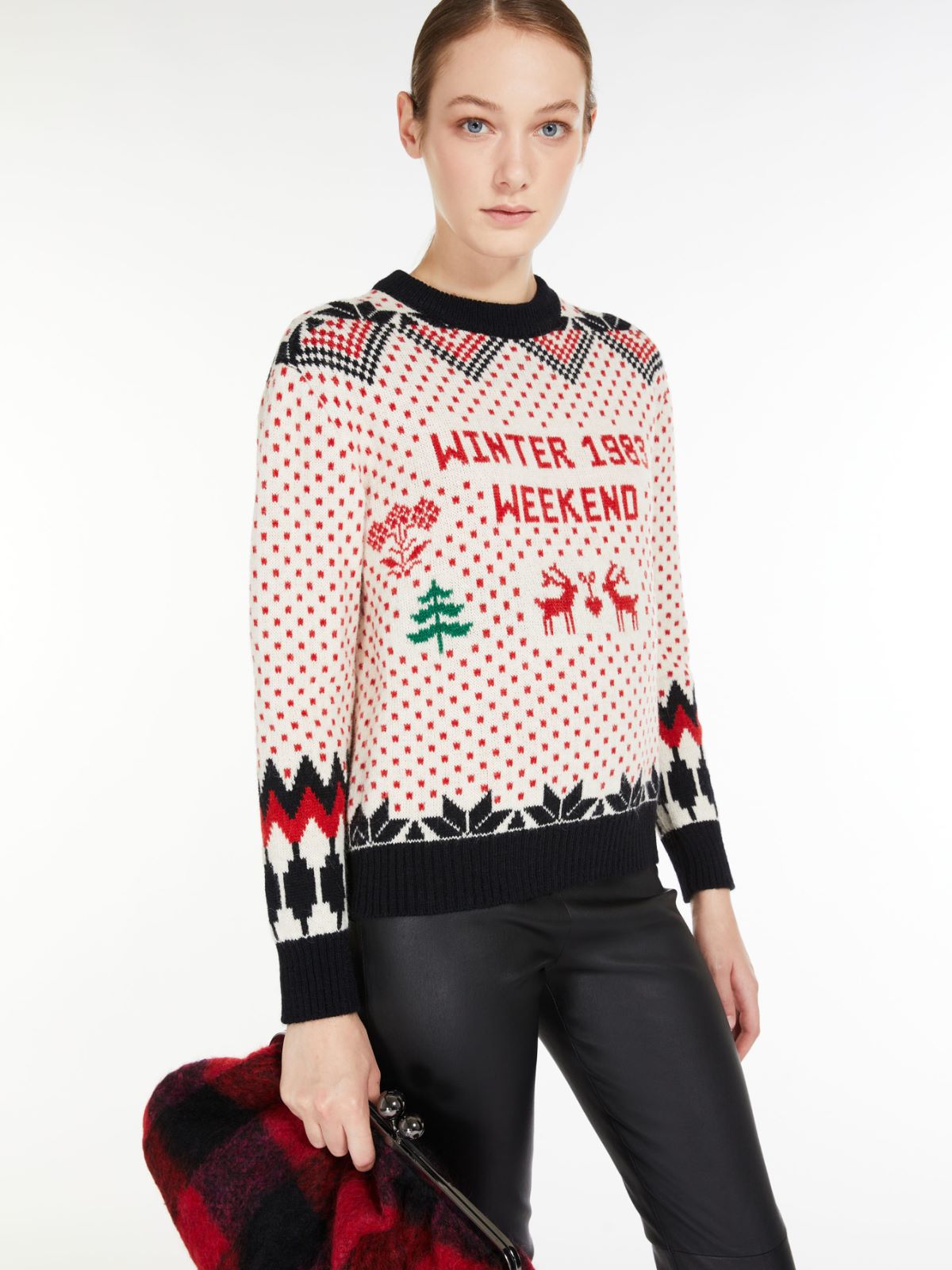 Alpaca and wool sweater - RED - Weekend Max Mara - 4 Alpaca and wool sweater - RED - Weekend Max Mara - 4