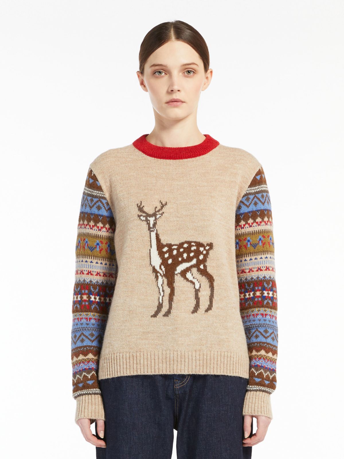 Alpaca and wool sweater - CAMEL - Weekend Max Mara - 2