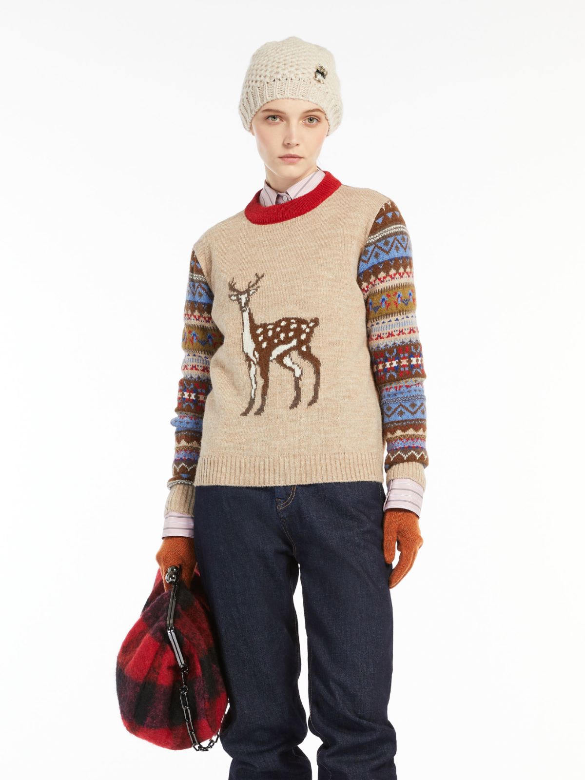 Alpaca and wool sweater - CAMEL - Weekend Max Mara - 4