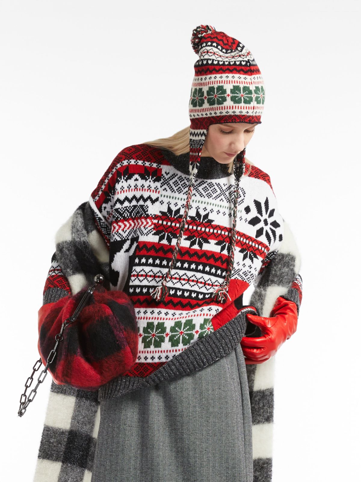 Wool yarn sweater - RED - Weekend Max Mara - 4